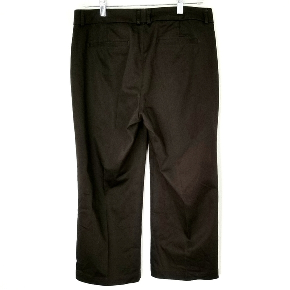 DOCKERS Mid-Rise Curvy Brown Crop Pants, 8 - Picture 3 of 6